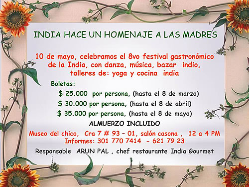 Homenaje a las Madres de India Gourmet 2015